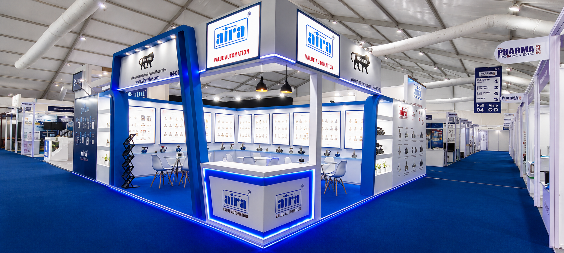 innovative exhibition stall design for Acetech