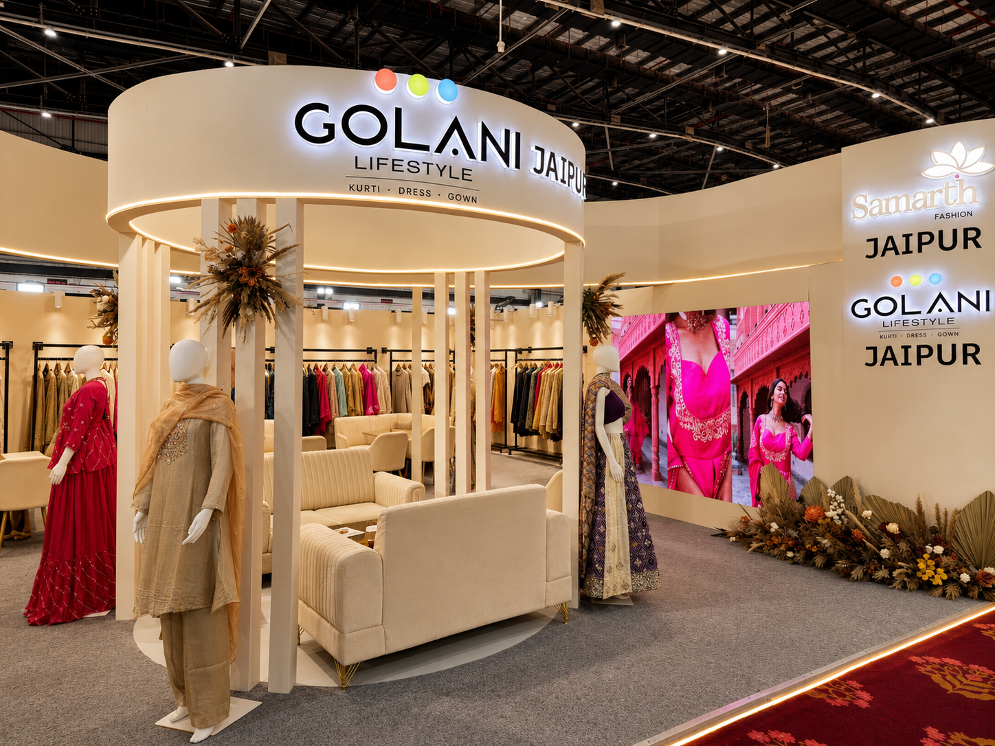 professional exhibition stall design for Acetech
