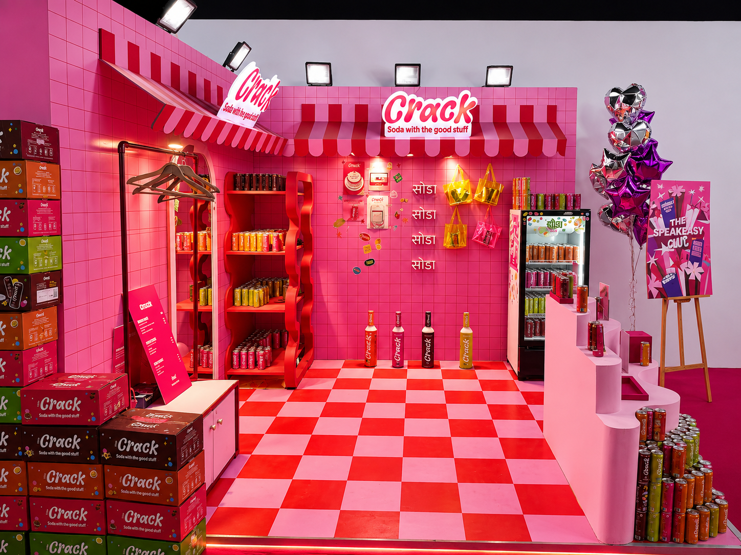 exhibition stall design for Cosmoprof - vibrant ideas