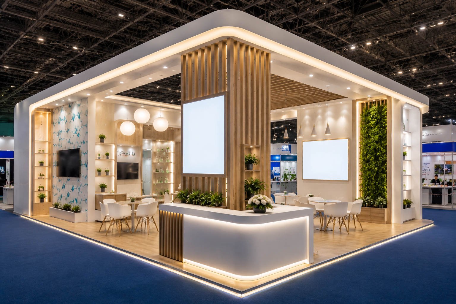 custom exhibition stall design for Acetech