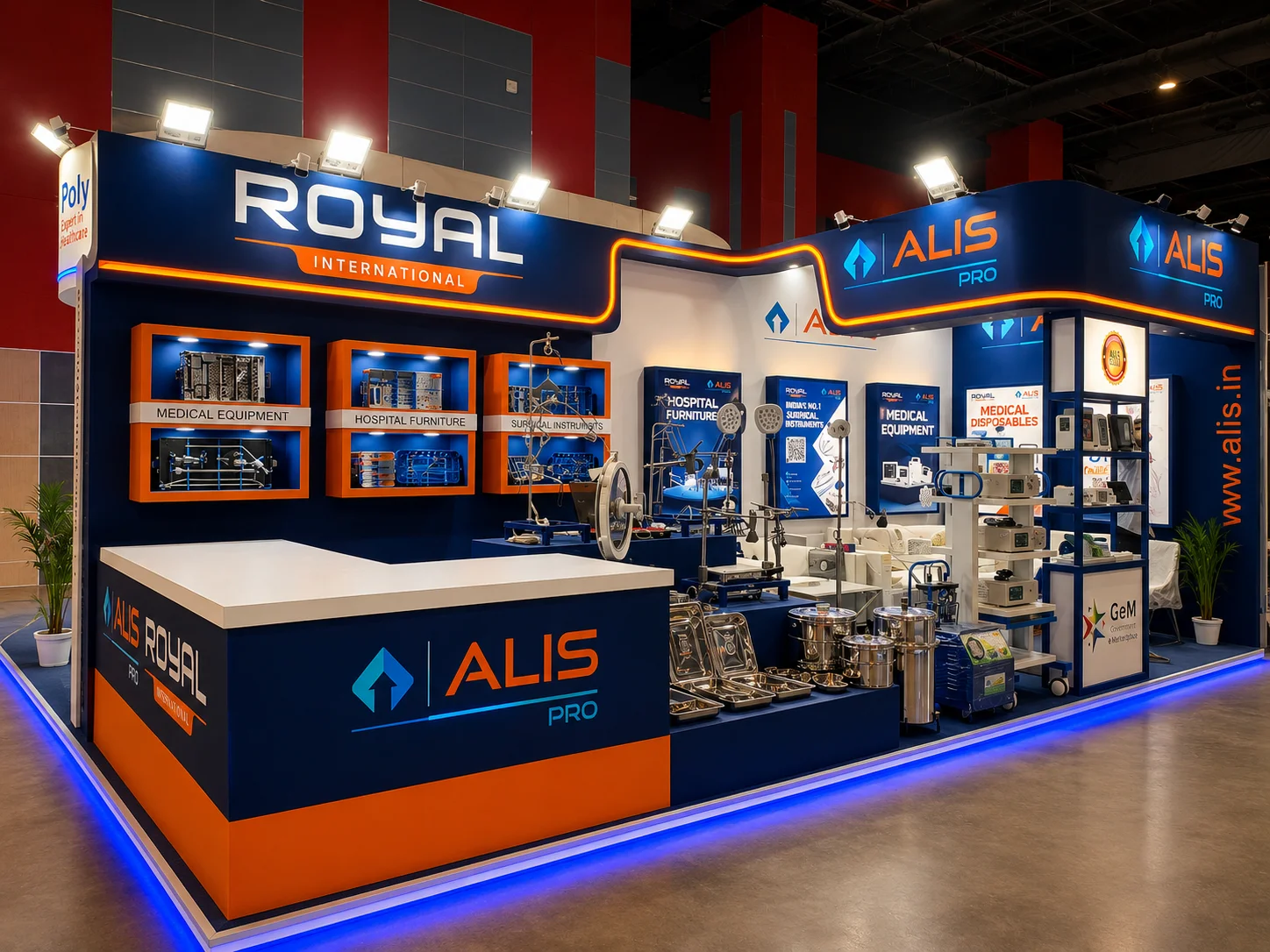 exhibition stall design and fabrication in usa